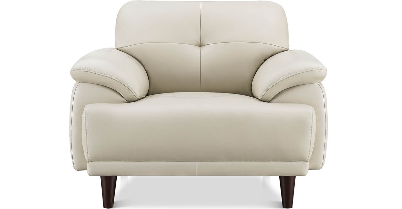 Echo Leather Sofa Collection, Vanilla White